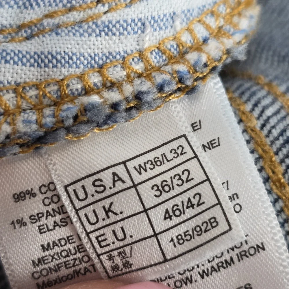BROOKS BROTHERS Jeans Men's 36x32‎ Slim Fit Blue Medium Wash Denim